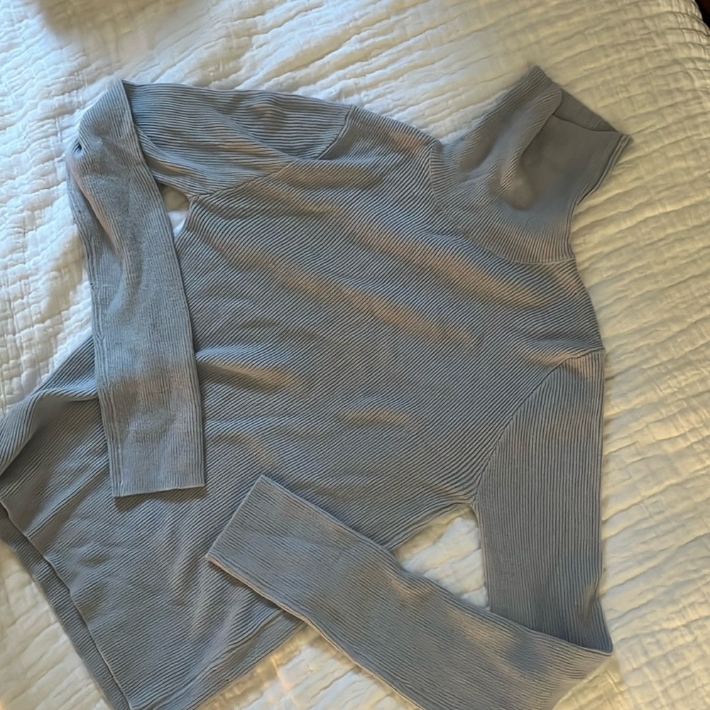 ASOS Collusion Light Blue Turtleneck Sweater